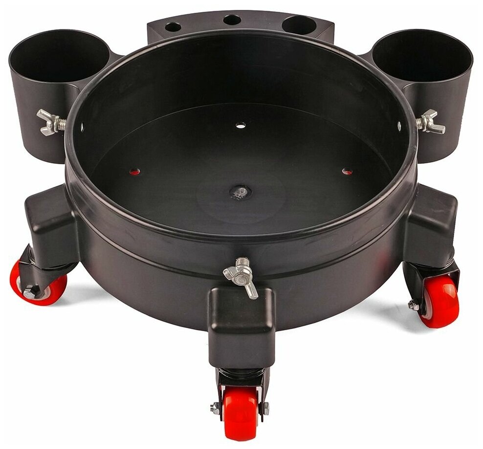 Пластиковая тележка под ведро Rolling Bucket Dolly MaxShine. чёрная