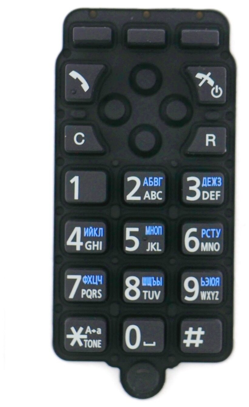 Оригинальная клавиатура PNJK1107U черная для радиотелефонов Panasonic серии KX-TG(A)17