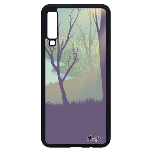 фото Противоударный чехол на телефон // samsung galaxy a7 2018 // "лесные розы" стиль пейзаж, utaupia, цветной