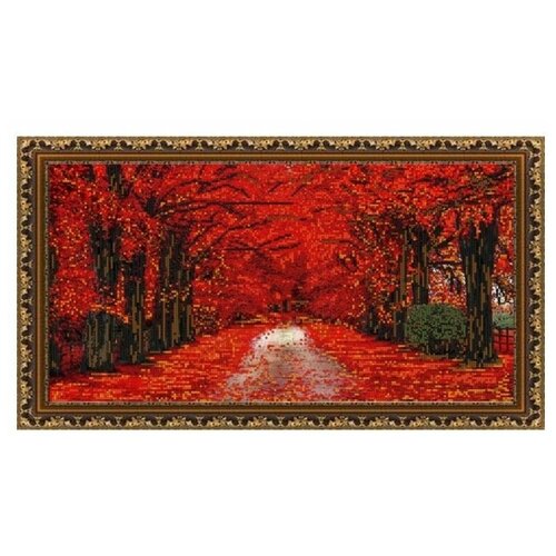 Рисунок на ткани Конёк Багряный лес, 25x45 см