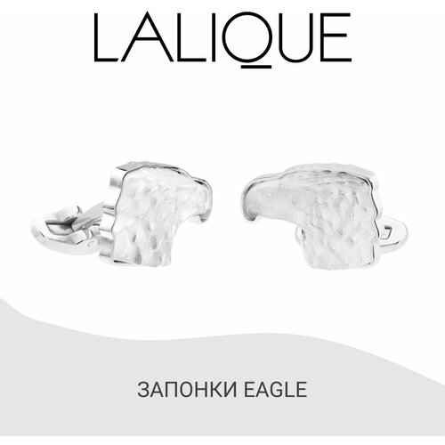 Запонки Lalique, бесцветный запонки lindenmann нержавеющая сталь серебряный