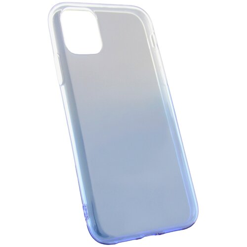 Защитный чехол для iPhone 11 / на Айфон 11 / бампер / накладка на телефон / Градиент Синий матовый чехол для iphone 11 айфон 11 защитный бампер тонкий черный