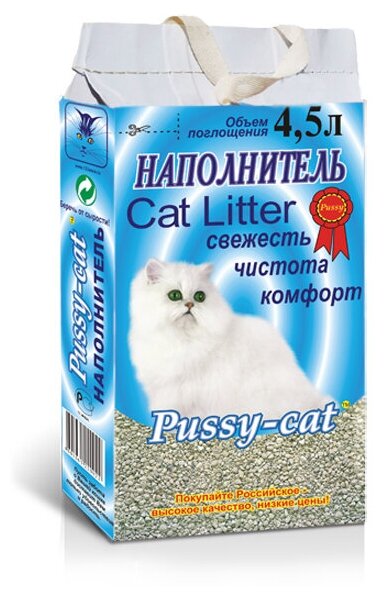 Впитывающий наполнитель Pussy-Cat Цеолитовый, 4.5л