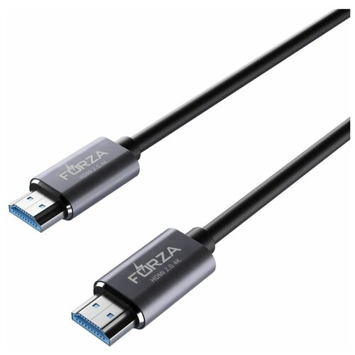 FORZA Кабель HDMI, 4K, 3м, позолоч.контакты, оплётка ПВХ