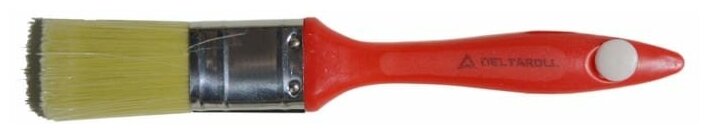 Кисть Deltaroll с красной ручкой светлая щетина 40x13 мм 12740