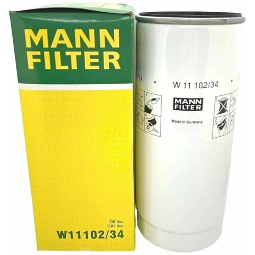 Масляный фильтр двигателя MANN-FILTR W1110234, MANN-FILTER  - купить со скидкой