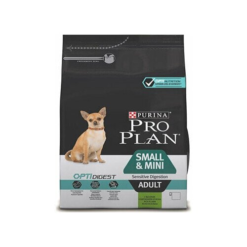 Корм Purina Pro Plan Sensitive Digestion для собак мелких пород с чувствительным пищеварением (ягненок) 3 кг