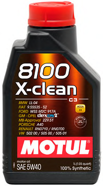 Масло моторное MOTUL 8100 X-CLEAN 5W40 5л