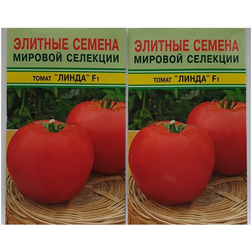 Томат линда F1, 2 упаковки по 8 семян, крупный низкорослый (Япония) томат яки f1 2 упаковки по 10 семян низкорослый seminis