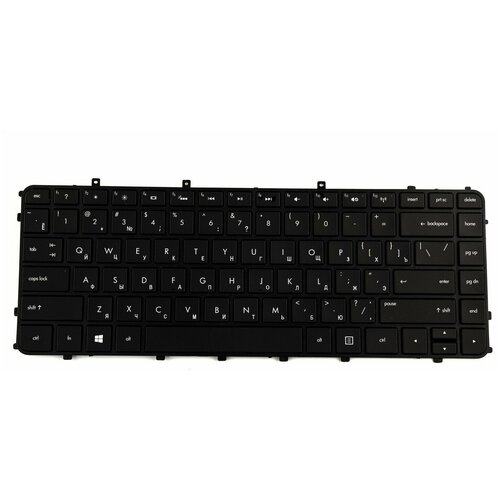 Клавиатура для HP Envy 4-1000 6-1000 черная рамка Pn 698679-001 698679-251 V135002BS2 PK130T52B00 1879₽