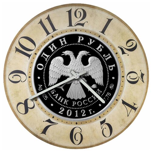 фото Svs настенные часы svs 4001329 символика двухглавый орел