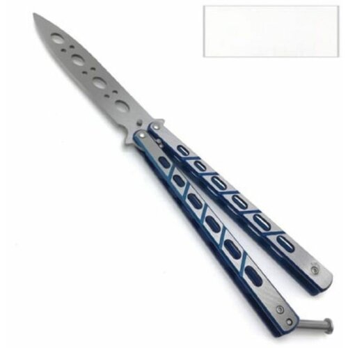 фото Нож тренировочный складной бабочка н41 (10/23,5см) синий ножи_нови