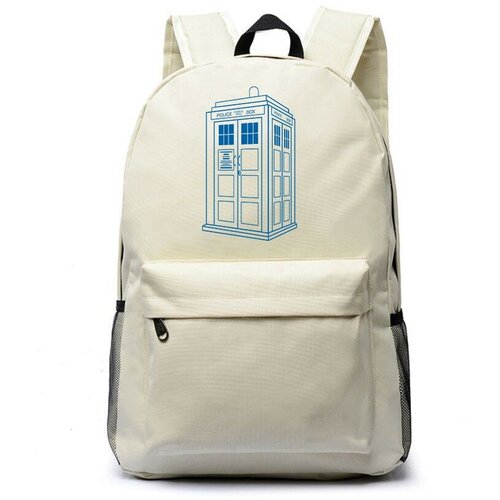 Рюкзак Доктор Кто (Doctor Who) белый №3 рюкзак доктор кто doctor who синий 3