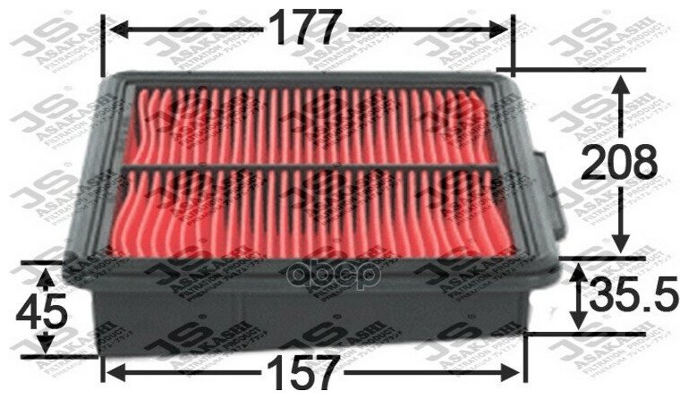 Фильтр Воздушный JS Asakashi арт. A2015