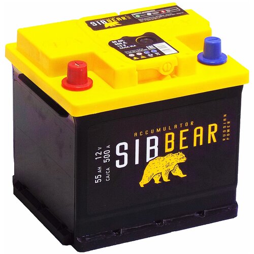 Аккумулятор автомобильный SIBBEAR 55 А*ч п. п. L1 207х175х190 Прямая полярность
