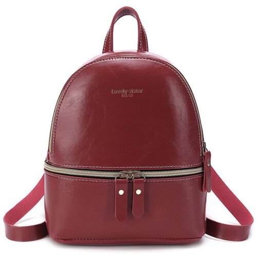 фото Рюкзак клатч кожаная орхидея abb-583357933794, фактура гладкая, красный adventure chic