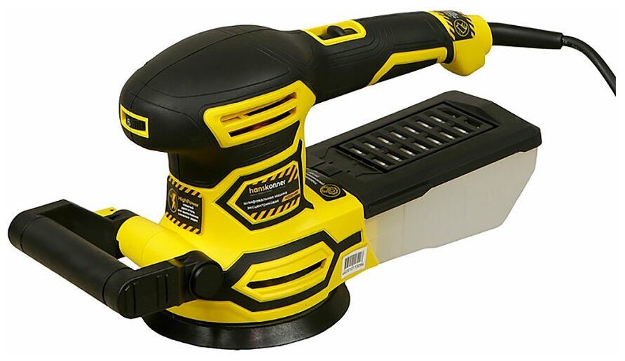 шлифмашина эксцентриковая HANSKONNER HOS8145R 450Вт 125мм - фото №2
