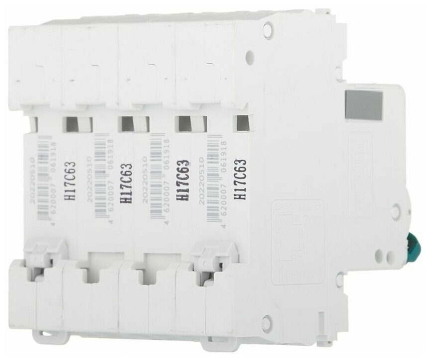 Выключатель автоматический модульный 4п C 63А 4.5кА ВА-101 DEKraft 11096DEK - фотография № 4