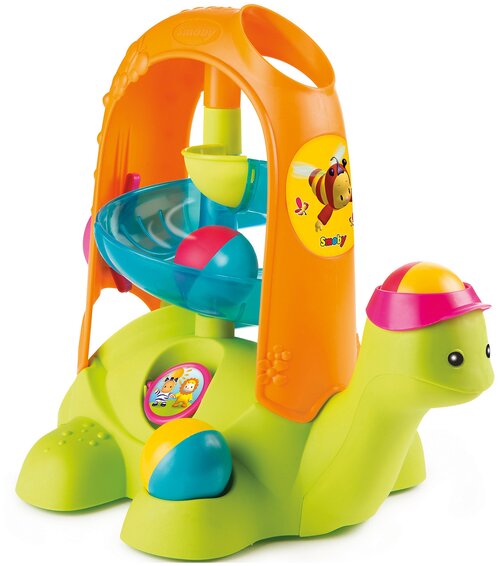 Развивающая игрушка Smoby Черепашка с шариками, зеленый/оранжевый