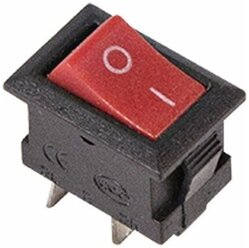 Выключатель клавишный Rexant 36-2011 250V 3A (2с) ON-OFF красный