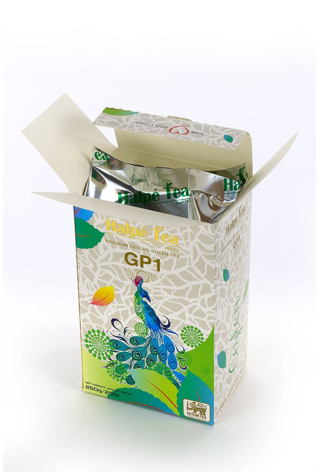 Чай листовой зеленый Halpe Ганпаудер, крупнолистовой байховый, порох, 250 г - фотография № 3
