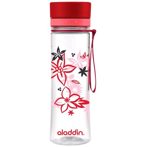 фото Бутылка для воды aladdin aveo 0.6l с красным узором (10-01102-076)