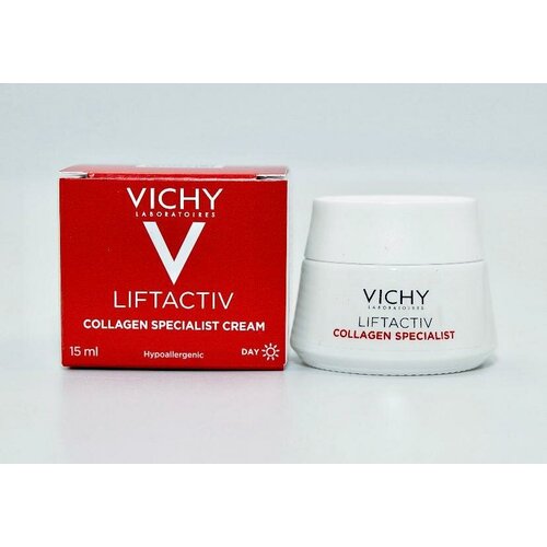 Vichy Liftactiv Collagen Specialist крем для лица с коллагеном дневной, 15 мл