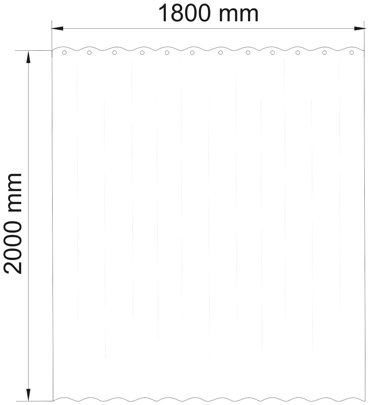 Шторка для ванной тканевая WasserKRAFT Main SC-47101 180х200 см - фото №13