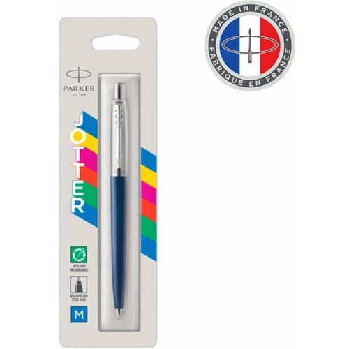 Parker Шариковая ручка Parker Jotter Color Navy Blue CT M (в блистере)