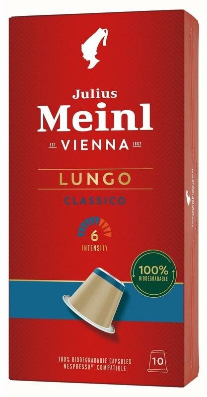 Кофе в капсулах для кофемашин Julius Meinl Lungo Classiсо Bio (10 штук в упаковке) - фотография № 2