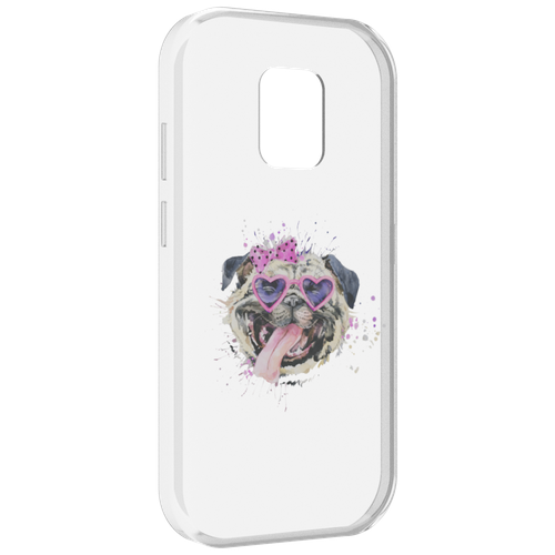 Чехол MyPads Веселая собака для UleFone Power Armor 14 / 14 Pro задняя-панель-накладка-бампер