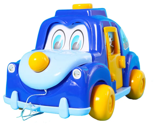 Каталка детская с ручкой телефон детский игрушечный MAXIMUS дружок синий / машина каталка для мальчиков / машинка каталка детская / игрушка каталка с ручкой