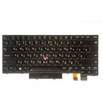 Клавиатура для ноутбука Lenovo Thinkpad A475, T470, T480, A485 чёрная, с подсветкой (PK1312D1A00) - изображение
