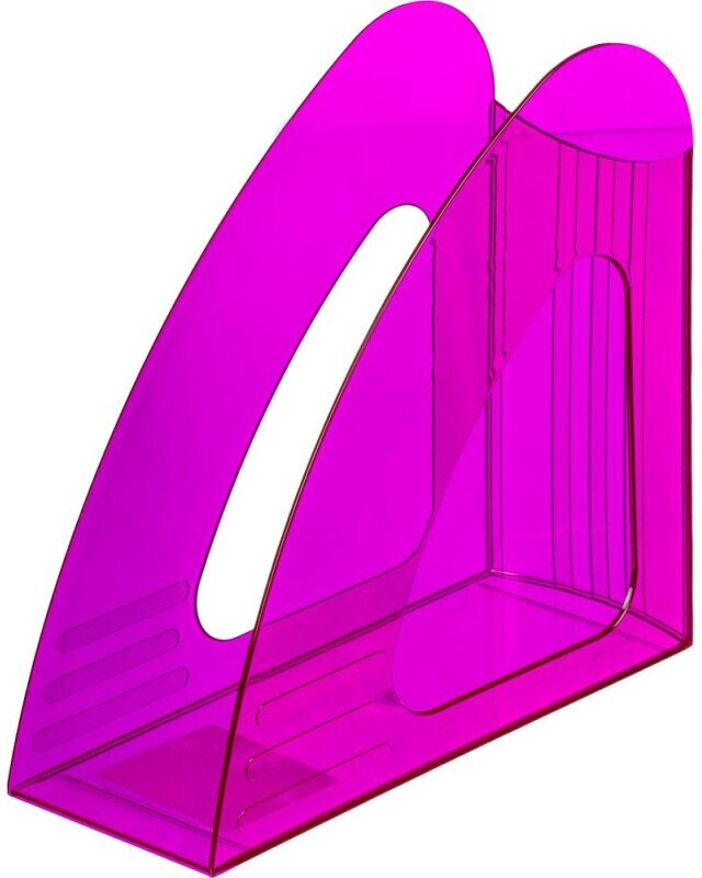 Лоток вертикальный Attache 90мм Bright Colours прозрачный фиолетовый