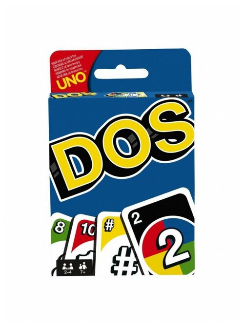 Настольная игра Uno Карточная игра DOS, Mattel