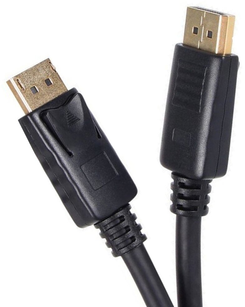 Кабель DisplayPort 5м VCOM Telecom VHD6220-5M круглый черный - фото №4