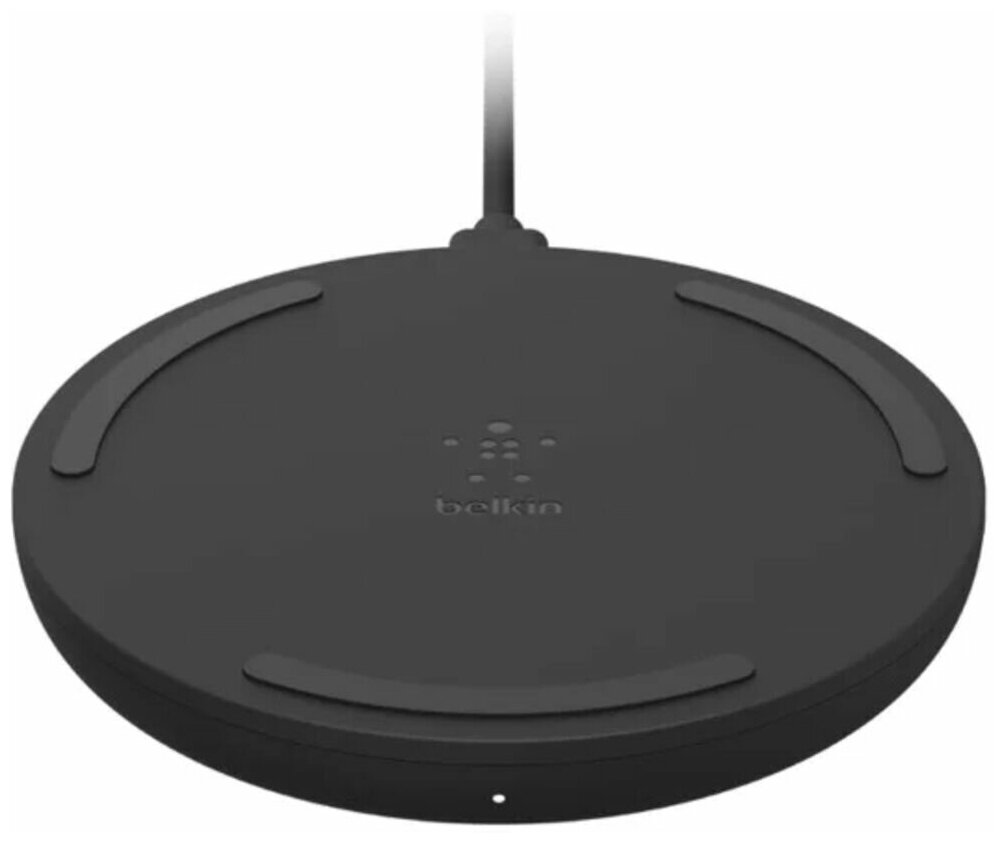 Беспроводная зарядная панель Belkin WIA001vfBK 15Вт + адаптер Black