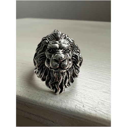 фото Регулируемое кольцо "голова хищного животного льва" 7эвен