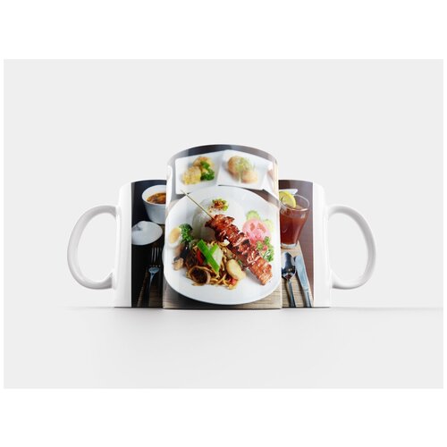 фото Кружка "свинина барбекю, лапша, обеденный набор" 320 мл lotsprints