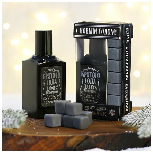 Купить Royal Garden Набор: парфюм 100 мл и мыло камни Виски «С Новым годом»