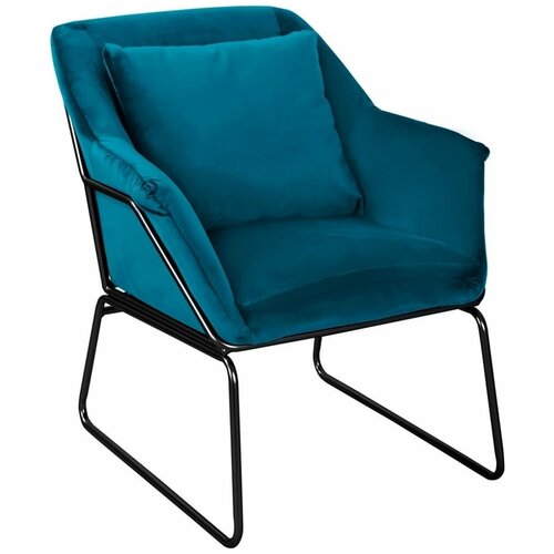 Кресло ALEX тёмно-бирюзовый / Кресло офисное / Кресло на дачу / Мягкая мебель / Мягкое кресло / Кресло руководителя / Удобное кресло