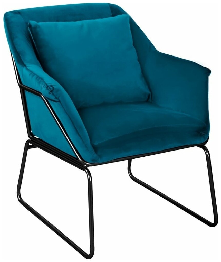 Кресло мягкое, ALEX тёмно-бирюзовый / Кресло в гостиную / Кресло на дачу / Кресло к дивану / Мягкое кресло / Кресло в офис / Кресло руководителя