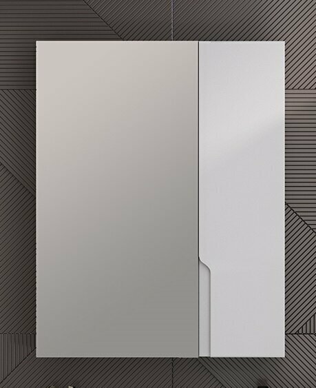 Шкаф в ванную с зеркалом Стокгольм 60, белый