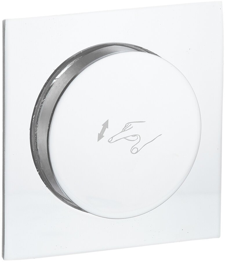 трап вертикальный ORE 100х100мм слив 50мм нажимной металл гидрозатвор - фото №3