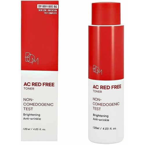 Тонер для лица BOM AC RED FREE с коллоидной серой и ниацинамидом (против несовершенств кожи) 120 мл