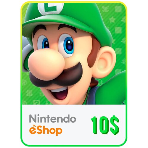 Пополнение счета Nintendo eShop на 10 USD ($) / Код активации Доллары / Подарочная карта Нинтендо Ешоп / Gift Card (США) подарочная карта nintendo eshop европа 50 eur