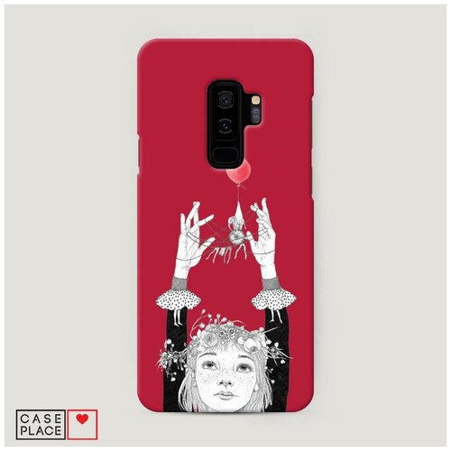 фото Чехол пластиковый samsung galaxy s9 plus девочка иллюстрация case place
