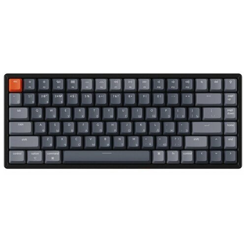 Keychron Беспроводная механическая клавиатура Keychron K2, 84 клавиши, алюминиевый корпус, RGB подсветка, Gateron Brown Switch