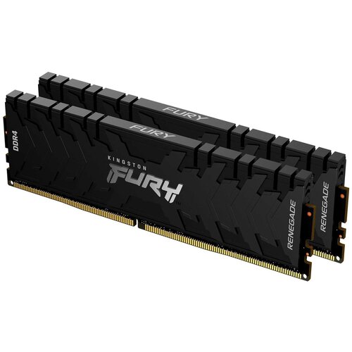 Оперативная память Kingston Fury Renegade DDR4 3200 МГц 2x8 ГБ DDR4 (KF432C16RBK2/16) оперативная память kingston fury renegade 16 гб ddr4 2x8 гб 4266мгц kf442c19rbk2 16 черный