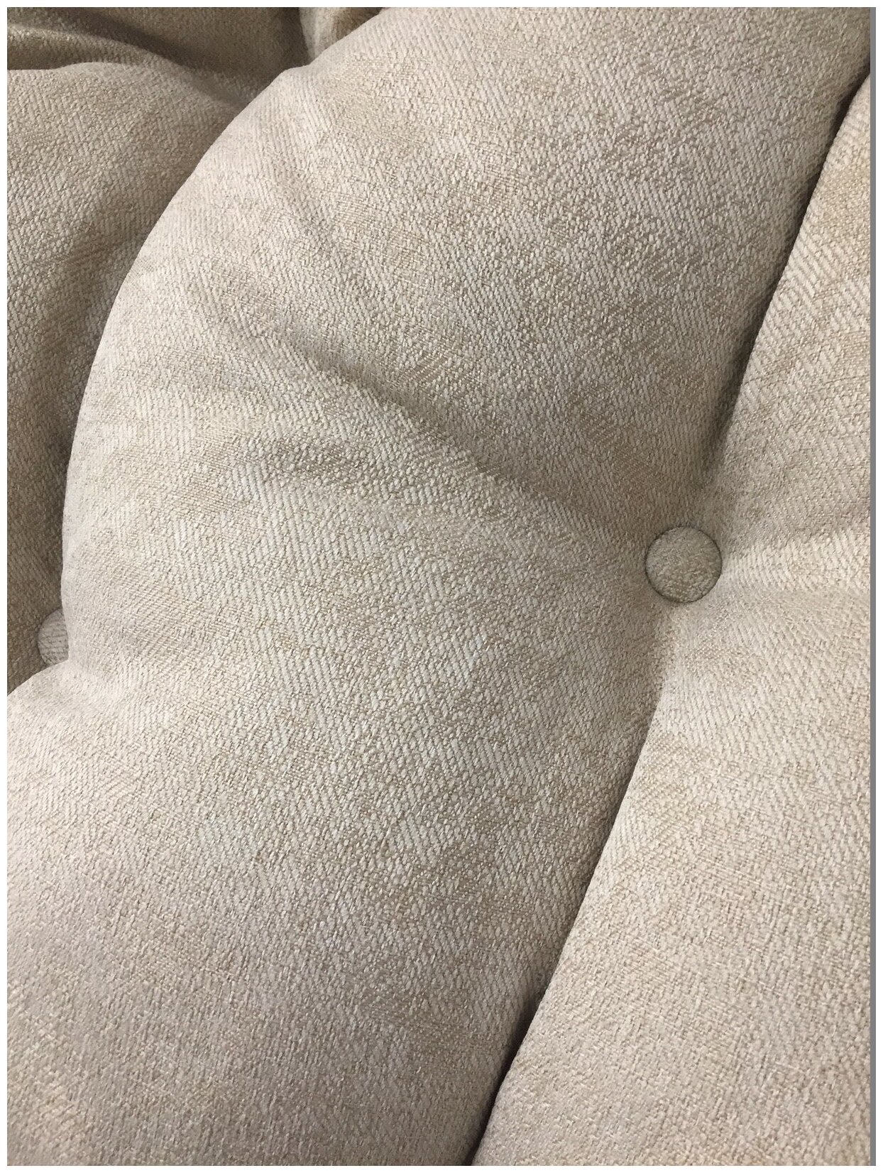 Кресло Папасан на полозьях из натурального ротанга 23/01D со светлой подушкой, цвет олива - фотография № 4